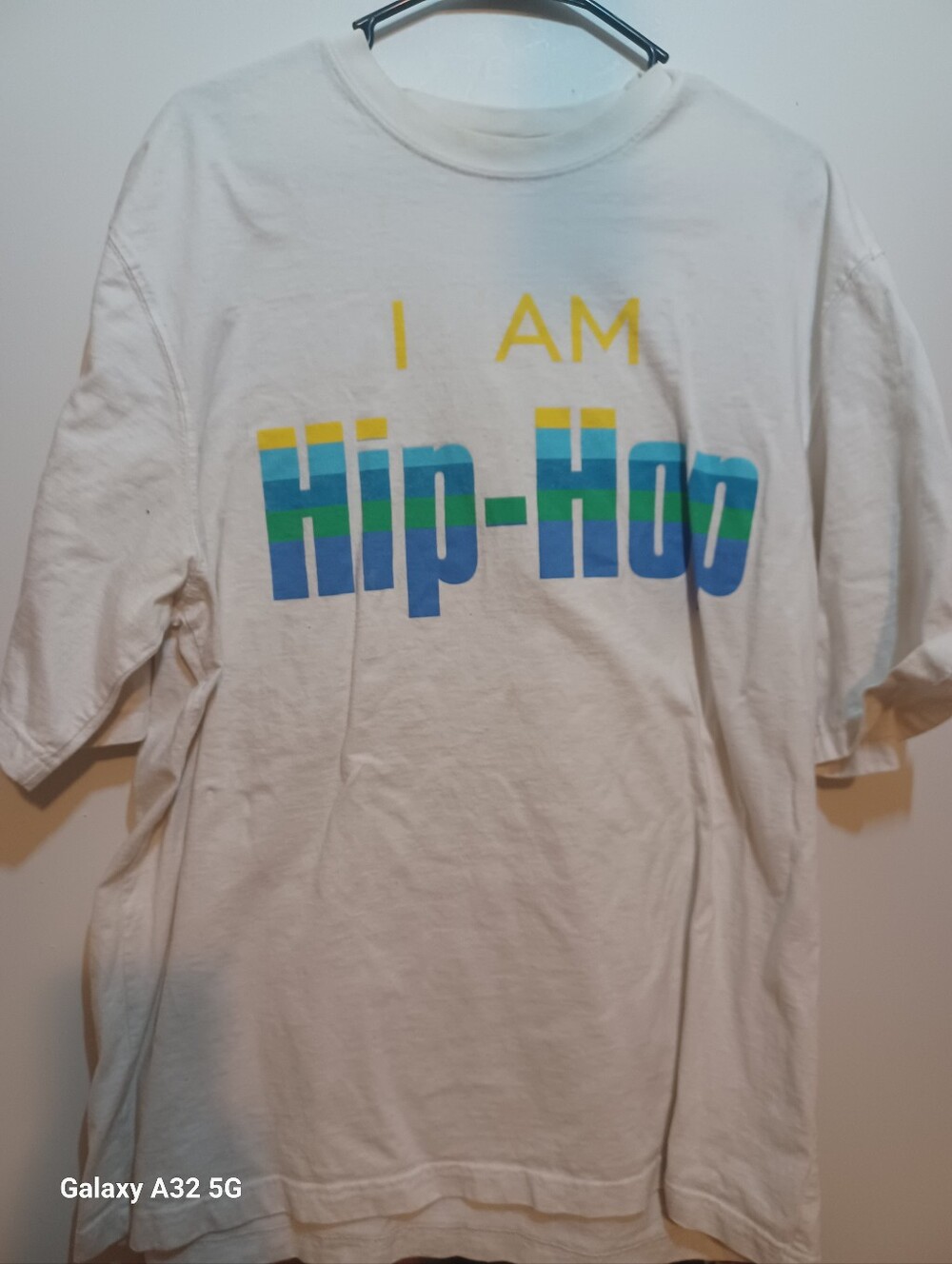 I AM Hip-Hop Graphic Mens T-Shirt - White